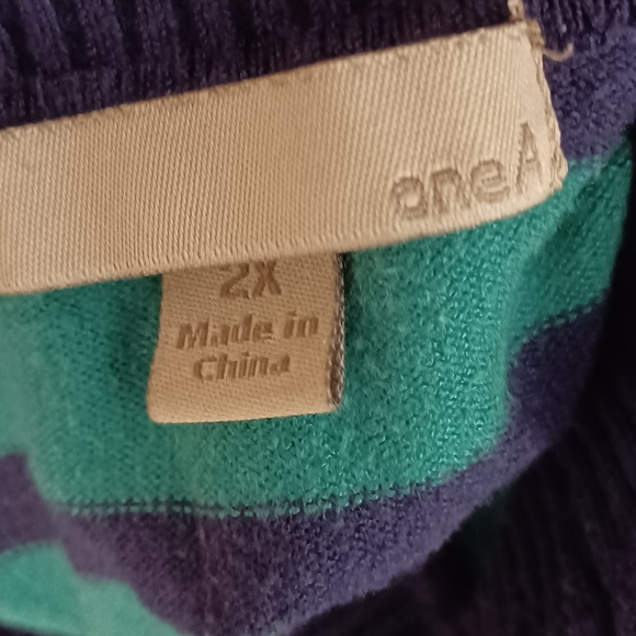 ONE A striped 3/4 sleeves knit top - Picture 5 of 6